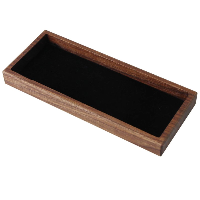 aufodara Wood Pen Tray Desktop Office Storage Box Coin Keys Holder - Image 1